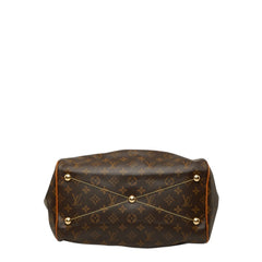 ルイ ヴィトン モノグラム ティヴォリGM ハンドバッグ ショルダーバッグ M40144 ブラウン PVC レザー レディース LOUIS VUITTON 【中古】