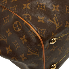 ルイ ヴィトン モノグラム ティヴォリGM ハンドバッグ ショルダーバッグ M40144 ブラウン PVC レザー レディース LOUIS VUITTON 【中古】