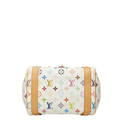 ルイ ヴィトン モノグラム マルチカラー プリシラ ハンドバッグ M40096 ブロン ホワイト PVC レザー レディース LOUIS VUITTON 【中古】