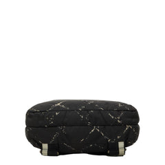 シャネル トラベルライン リュック バックパック ブラック ナイロン レディース CHANEL 【中古】
