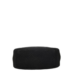 シャネル マトラッセ ココマーク ショルダーバッグ ブラック キャンバス レディース CHANEL 【中古】