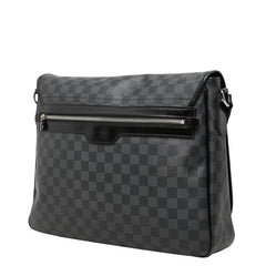 ルイ ヴィトン ダミエグラフィット ダニエルGM 斜め掛け ショルダーバッグ N58033 ブラック PVC レザー メンズ LOUIS VUITTON 【中古】