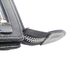 ディオール ロゴ 長財布 ブラック レザー レディース Dior 【中古】