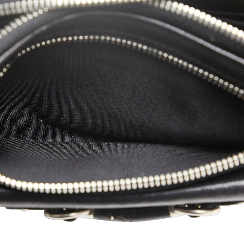 ディオール ロゴ 長財布 ブラック レザー レディース Dior 【中古】