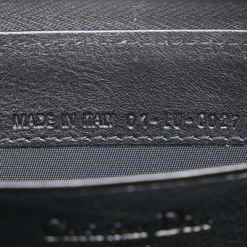 ディオール ロゴ 長財布 ブラック レザー レディース Dior 【中古】