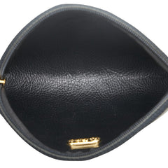 フェンディ ぺカン ポーチ 小物入れ カーキ ブラック PVC レディース FENDI 【中古】