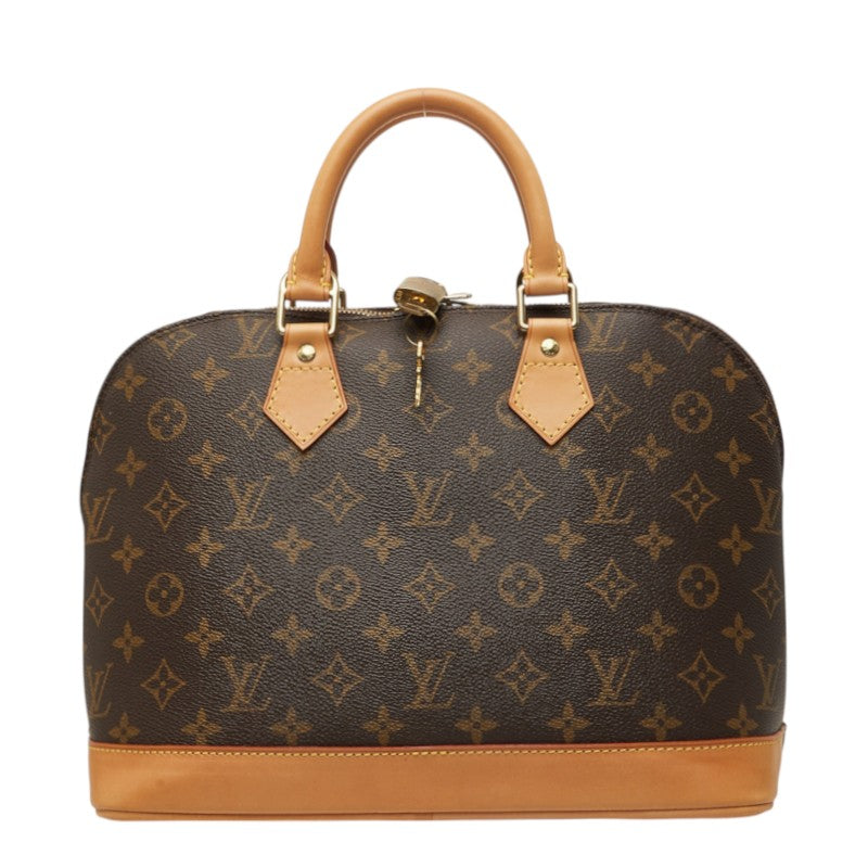 ルイ ヴィトン モノグラム アルマPM 旧型 ハンドバッグ M51130 ブラウン PVC レザー レディース LOUIS VUITTON 中古