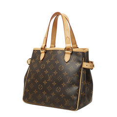 ルイ ヴィトン モノグラム バティニョール ハンドバッグ M51156 ブラウン PVC レザー レディース LOUIS VUITTON 中古