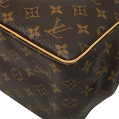 ルイ ヴィトン モノグラム バティニョール ハンドバッグ M51156 ブラウン PVC レザー レディース LOUIS VUITTON 中古