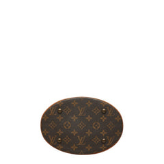 ルイ ヴィトン モノグラム プチ バケットPM トートバッグ ショルダーバッグ M42238 ブラウン PVC レザー レディース LOUIS VUITTON 中古