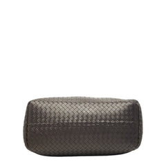 ボッテガヴェネタ イントレチャート トートバッグ ダークブラウン レザー レディース BOTTEGAVENETA 中古