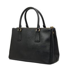 プラダ 三角ロゴプレート ハンドバッグ BN1801 ネロ ブラック サフィアーノレザー レディース PRADA 中古