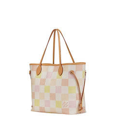 ルイ ヴィトン ダミエ リシャス ネヴァーフルMM ハンドバッグ トートバッグ N40668 パステル マルチカラー PVC レザー レディース LOUIS VUITTON 【中古】