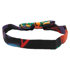 エルメス ヌーパピヨン 蝶ネクタイ リボン オレンジ ブラック グリーン マルチカラー シルク メンズ HERMES 【中古】