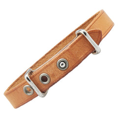 エルメス アピ2 ブレスレット ブラウン シルバー レザー メタル レディース HERMES 【中古】