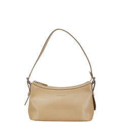 バーバリー ノバチェック ワンショルダーバッグ ベージュ レザー レディース BURBERRY 【中古】