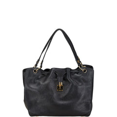 エム シー エム ワンショルダーバッグ ブラック レザー レディース MCM 【中古】
