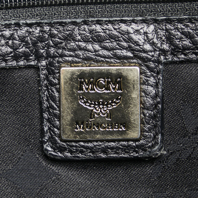 エム シー エム ワンショルダーバッグ ブラック レザー レディース MCM 【中古】