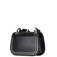 ジミーチュウ ヴァレンヌ スタッズ 斜め掛け ショルダーバッグ クロスボディバッグ ブラック レザー レディース JIMMY CHOO 【中古】