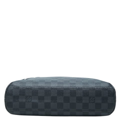 ルイ ヴィトン ダミエ グラフィット ミックPM 斜め掛け ショルダーバッグ M41211 ブラック グレー PVC レザー メンズ LOUIS VUITTON 中古
