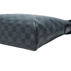 ルイ ヴィトン ダミエ グラフィット ミックPM 斜め掛け ショルダーバッグ M41211 ブラック グレー PVC レザー メンズ LOUIS VUITTON 中古