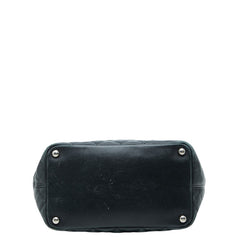 シャネル カンボンライン ココマーク トートバッグ ハンドバッグ ブラック レザー エナメル レディース CHANEL 中古