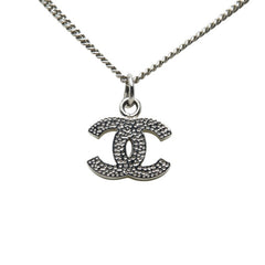 シャネル ココマーク ネックレス B10V シルバー メタル ラインストーン レディース CHANEL 中古