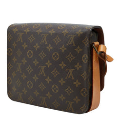 ルイ ヴィトン モノグラム カルトシエールGM 斜め掛け ショルダーバッグ M51252 ブラウン PVC レザー レディース LOUIS VUITTON 中古