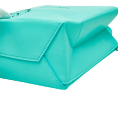 ティファニー キャットストリート ミニ ショッピングトート 斜めかけ ショルダーバッグ 2WAY ブルー レザー レディース TIFFANY&Co. 中古