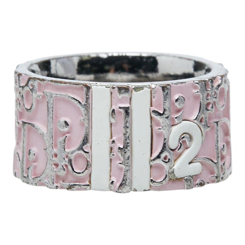 ディオール トロッター リング 指輪 #6 シルバー ピンク メタル レディース Dior 中古