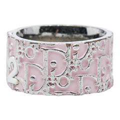 ディオール トロッター リング 指輪 #6 シルバー ピンク メタル レディース Dior 中古
