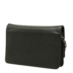 シャネル ココマーク チェーン ショルダーバッグ 斜めかけ カーキグリーン グリーン系 キャビアスキン レディース CHANEL 中古