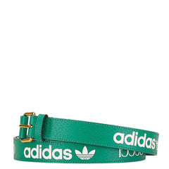 グッチ ×アディダス ロゴ ベルト サイズ：110/44 702277 グリーン レザー メンズ GUCCI 中古