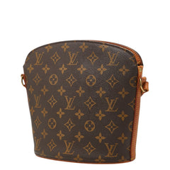 ルイ ヴィトン モノグラム ドルーオ 斜め掛け ショルダーバッグ M51290 ブラウン PVC レザー レディース LOUIS VUITTON 中古