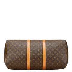 ルイ ヴィトン モノグラム キーポル50 ボストンバッグ ハンドバッグ M41426 ブラウン PVC レザー レディース LOUIS VUITTON 【中古】