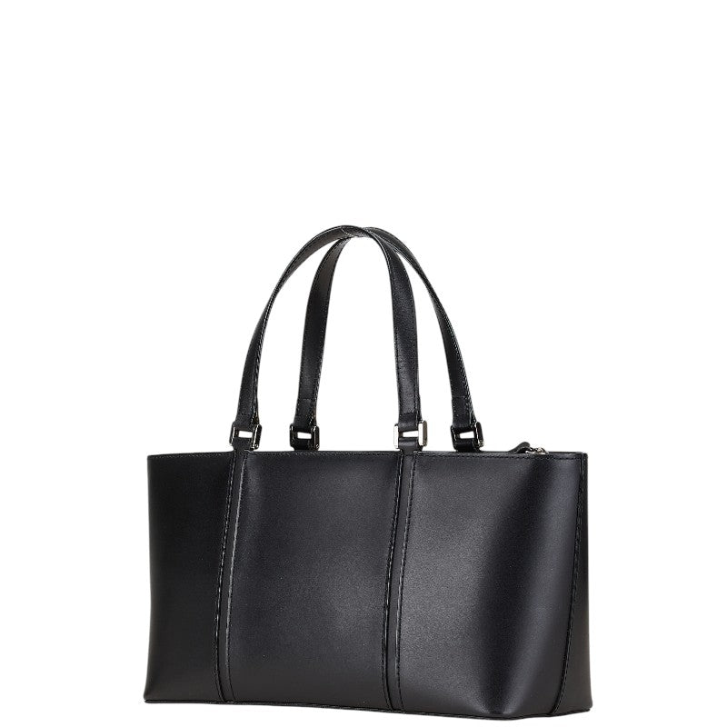 バーバリー ノバチェック ハンドバッグ ブラック レザー レディース BURBERRY 【中古】