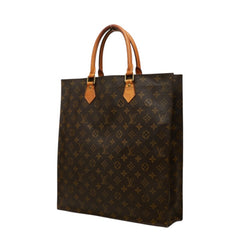 ルイ ヴィトン モノグラム サックプラ ハンドバッグ トートバッグ M51140 ブラウン PVC レザー レディース LOUIS VUITTON 中古