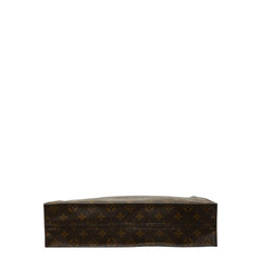 ルイ ヴィトン モノグラム サックプラ ハンドバッグ トートバッグ M51140 ブラウン PVC レザー レディース LOUIS VUITTON 中古