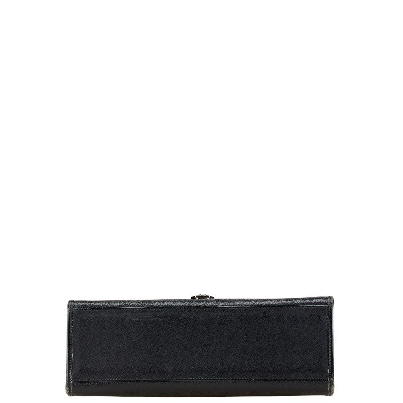 バーバリーズ ノバチェック シャドーホース ハンドバッグ ブラック レザー レディース Burberrys 【中古】