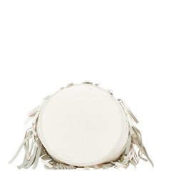 ジェイアンドエムデヴィッドソン カーニバルＭ ハンドバッグ ホワイト レザー レディース J&M Davidson 【中古】