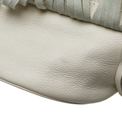 ジェイアンドエムデヴィッドソン カーニバルＭ ハンドバッグ ホワイト レザー レディース J&M Davidson 【中古】