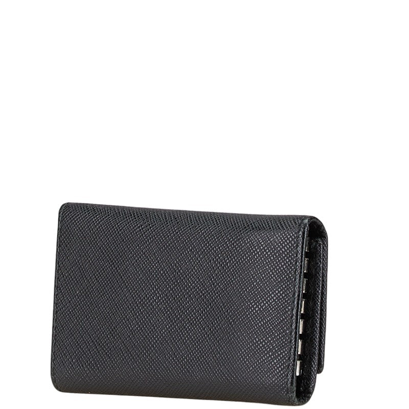 プラダ キーケース 6連 2PG222 ブラック レザー メンズ PRADA 【中古】