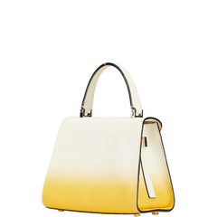 ヴァレクストラ ミニ イジィデ グロー ハンドバッグ サンシャインイエロー ベージュ カーフレザー レディース Valextra 【中古】