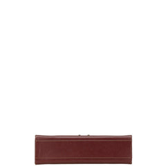 カルティエ マストライン ハンドバッグ ワインレッド レザー レディース CARTIER 【中古】