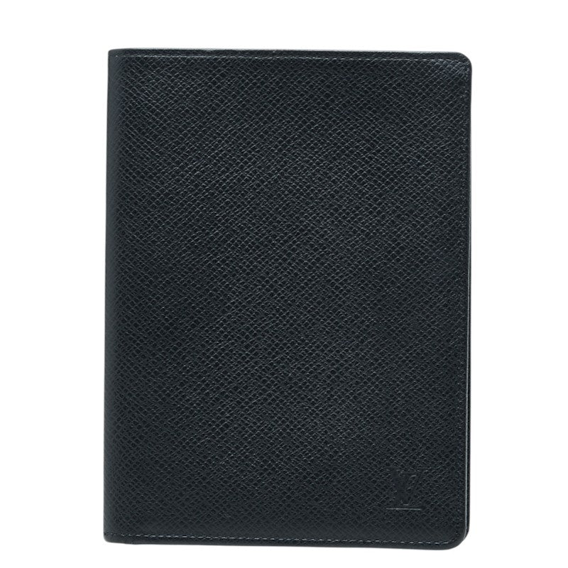 ルイ ヴィトン タイガ ポルトフォイユ3 パスポートケース M30682 ブラック レザー メンズ LOUIS VUITTON 中古
