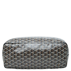 ゴヤール サンルイ PM トートバッグ ブラック ブラウン PVC レザー レディース GOYARD 中古