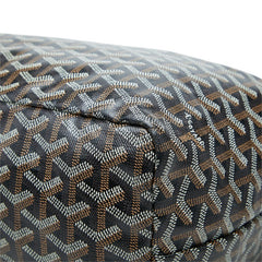 ゴヤール サンルイ PM トートバッグ ブラック ブラウン PVC レザー レディース GOYARD 中古