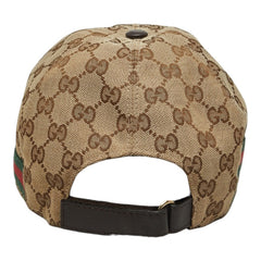 グッチ GGキャンバス シェリーライン ベースボールキャップ サイズM 58 200035 ベージュ マルチカラー キャンバス レディース GUCCI 中古