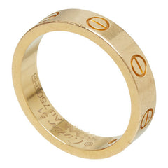 カルティエ ミニラブ 1Pダイヤ リング 指輪 #51 ダイヤモンド K18YG イエローゴールド Au750 レディース CARTIER 中古