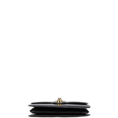 グッチ インターロッキングG 斜め掛け ショルダーバッグ ブラック レザー レディース GUCCI 【中古】